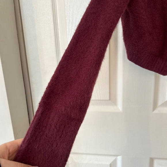Burgundy Urban Outfitters Cardigan - Picture 6 of 7